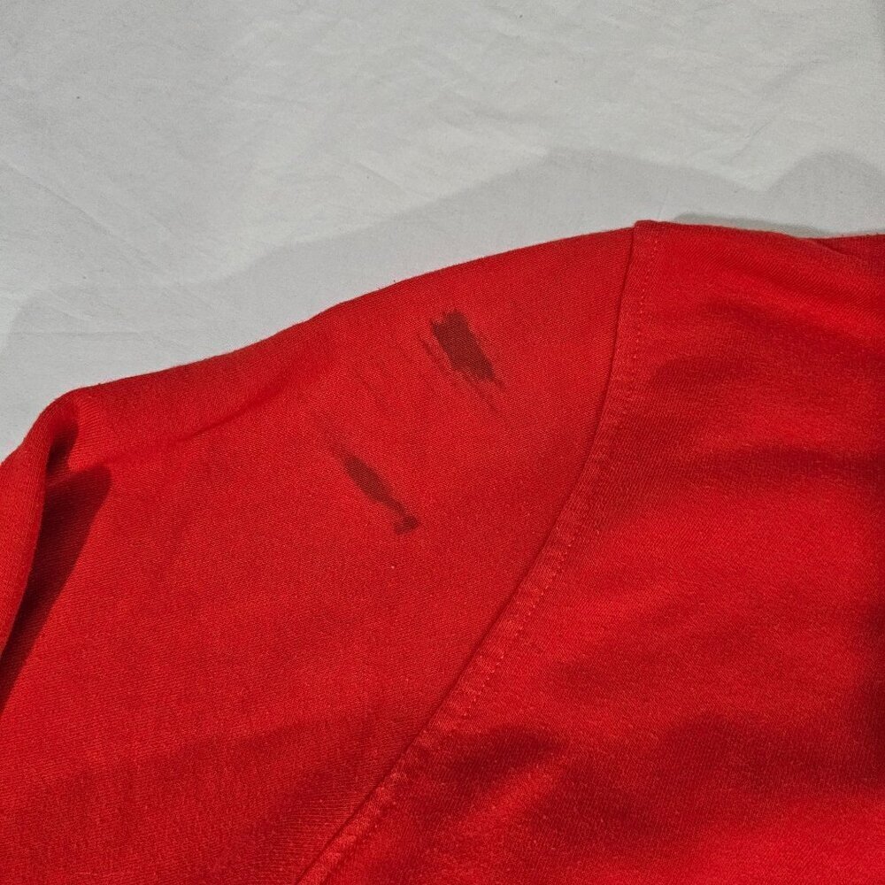 Puma Austria History Red Hoodie M Cotton/Polyester Full-Zip Sweatshirt Pockets - Picture 8 of 8
